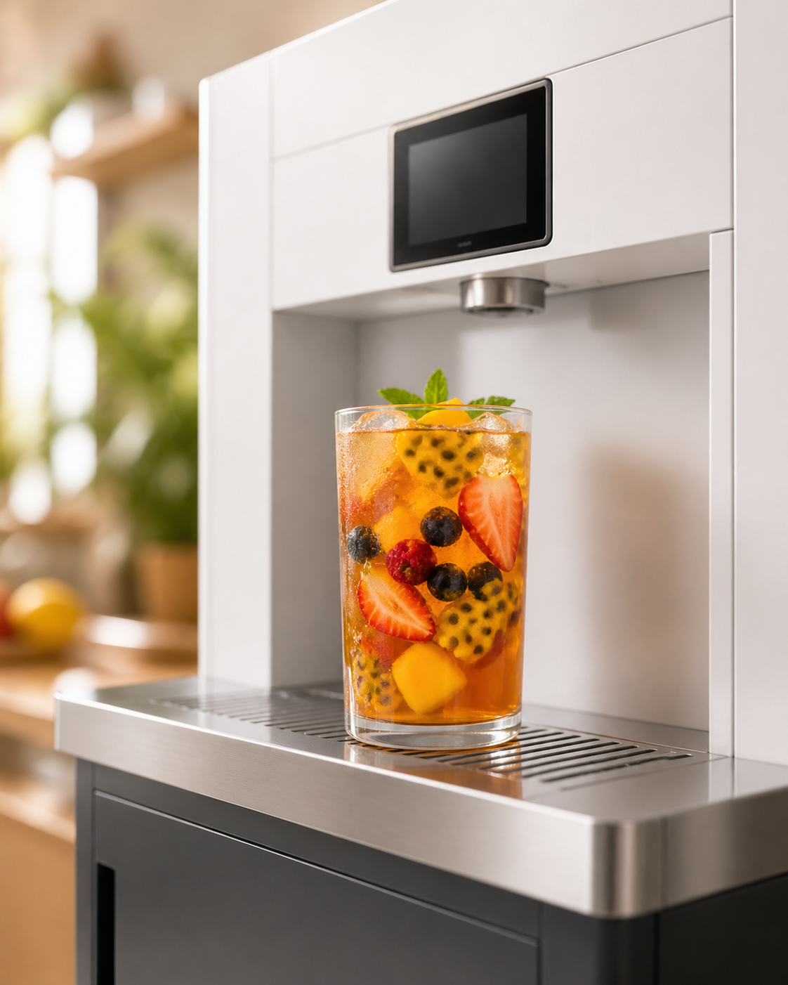 Fresh fruit tea concept